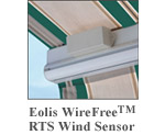 Eolis WireFreeTM RTS Wind Sensor for motorized awnings