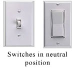 Switches for motorized awnings